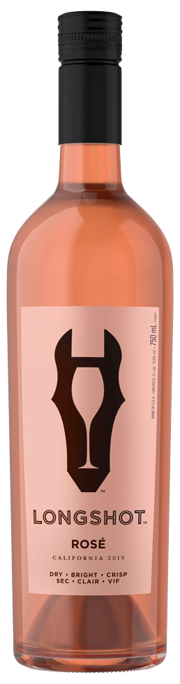 Bouteille de vin rosé