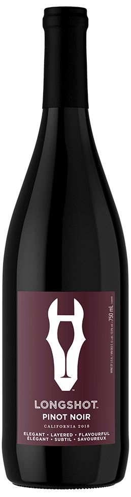California Red Wine – Longshot Wines Pinot Noir 750mL bottle Pinot Noir Bottle